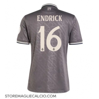 Real Madrid Endrick #16 Maglia Gara Terza Repliche 2024-25